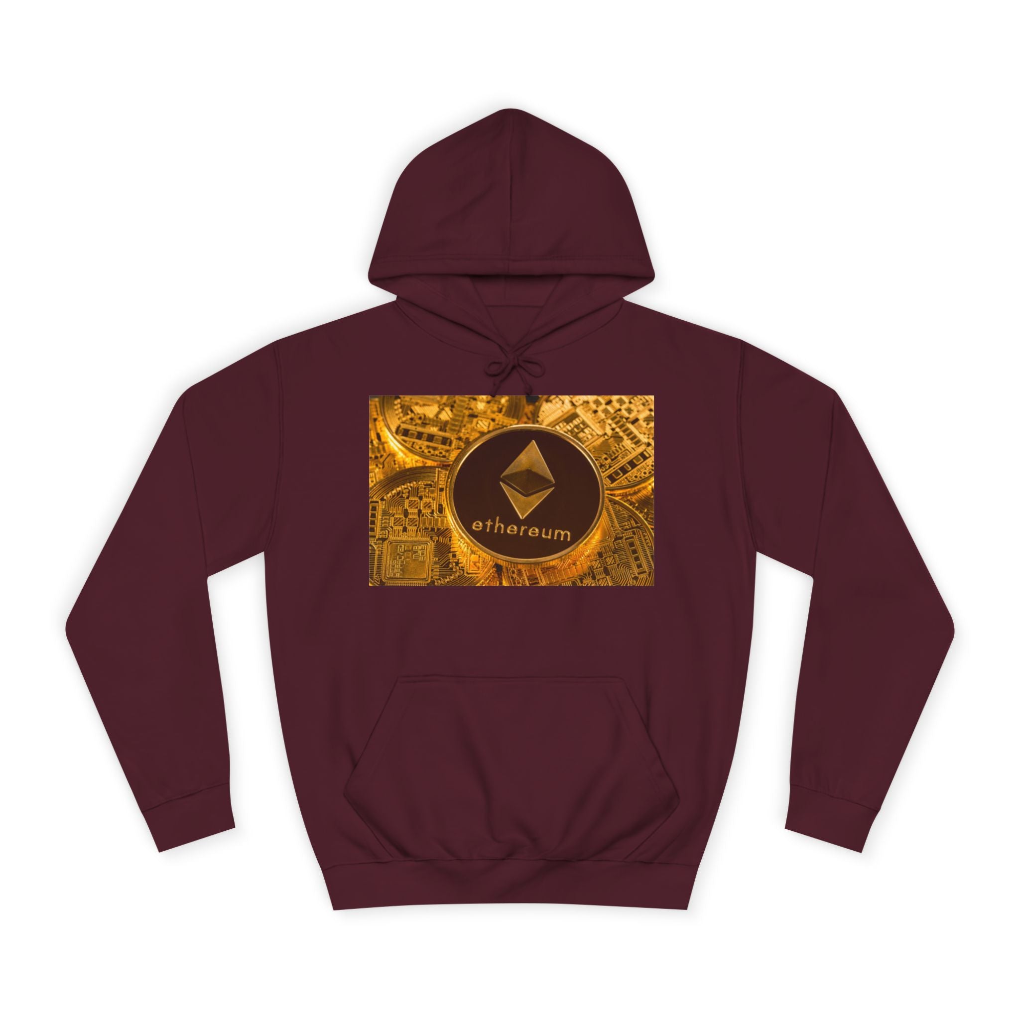 Sweat à capuche Ethereum Coin | Sweat-shirt logo Crypto, design Blockchain