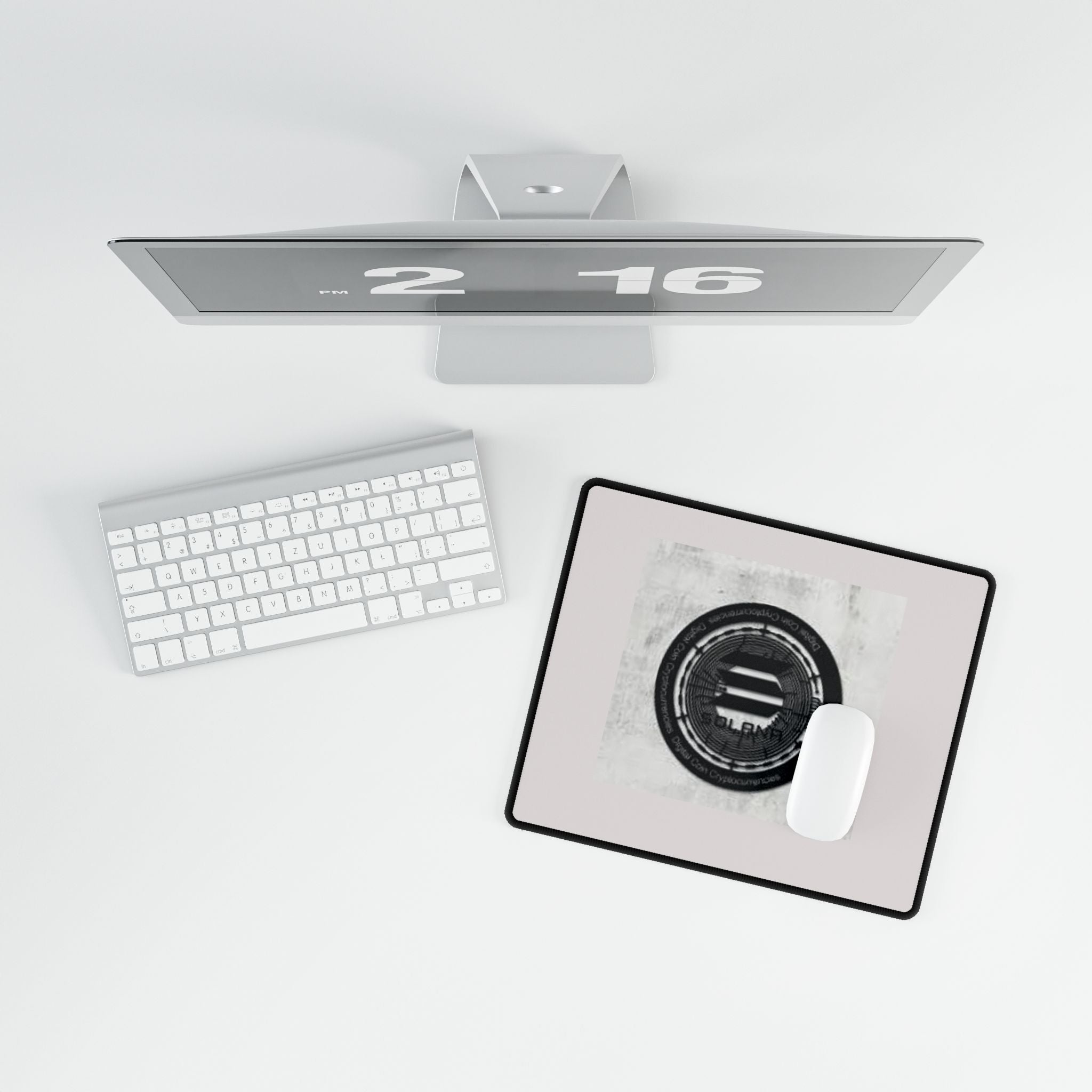 Solana Cryptocurrency Emblem Desk Mat | Wealth Logo Mousepad