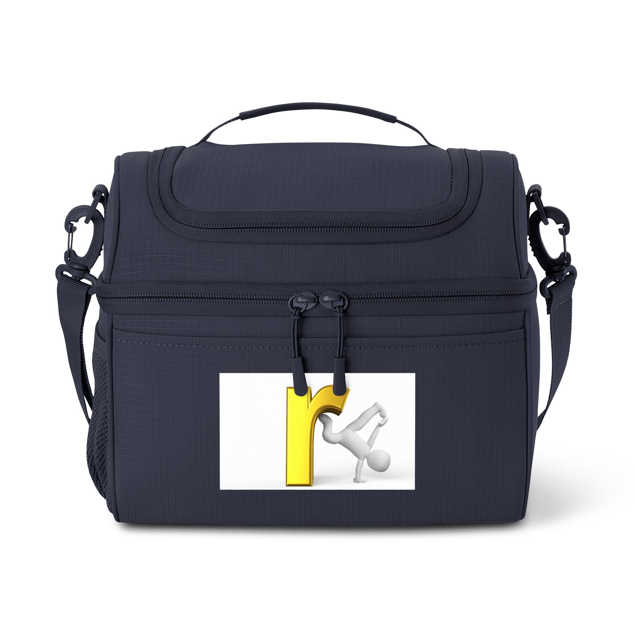 Letter R Mascot Graphic Cooler Bag | Insulated Lunch Tote