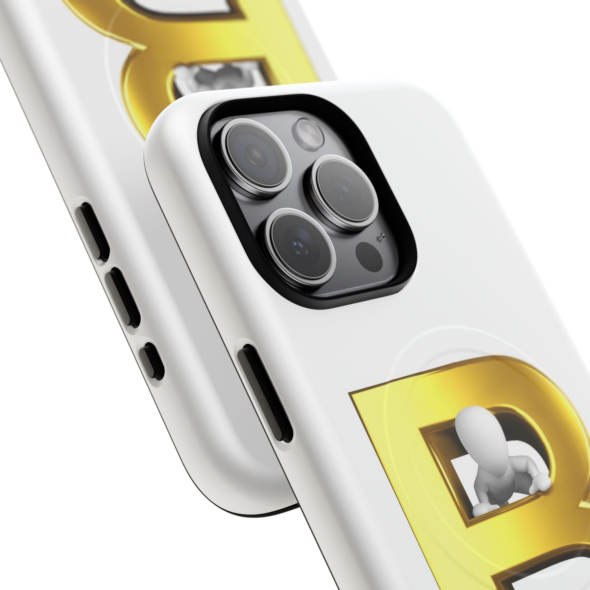 Gold 3D Letter B phone case | Tough Magnetic Case