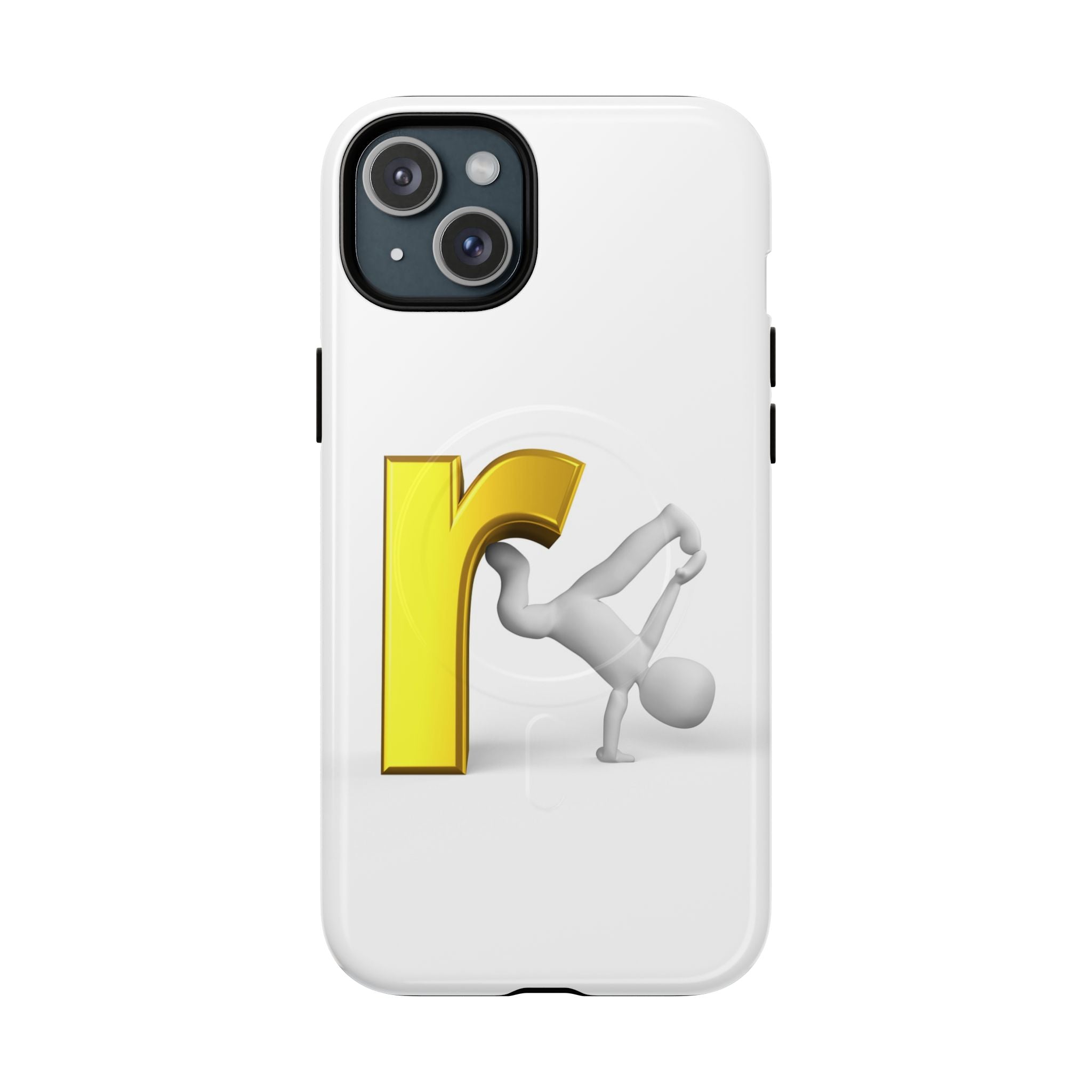 Yellow Letter R Breakdance Phone Case | Tough Magnetic Case