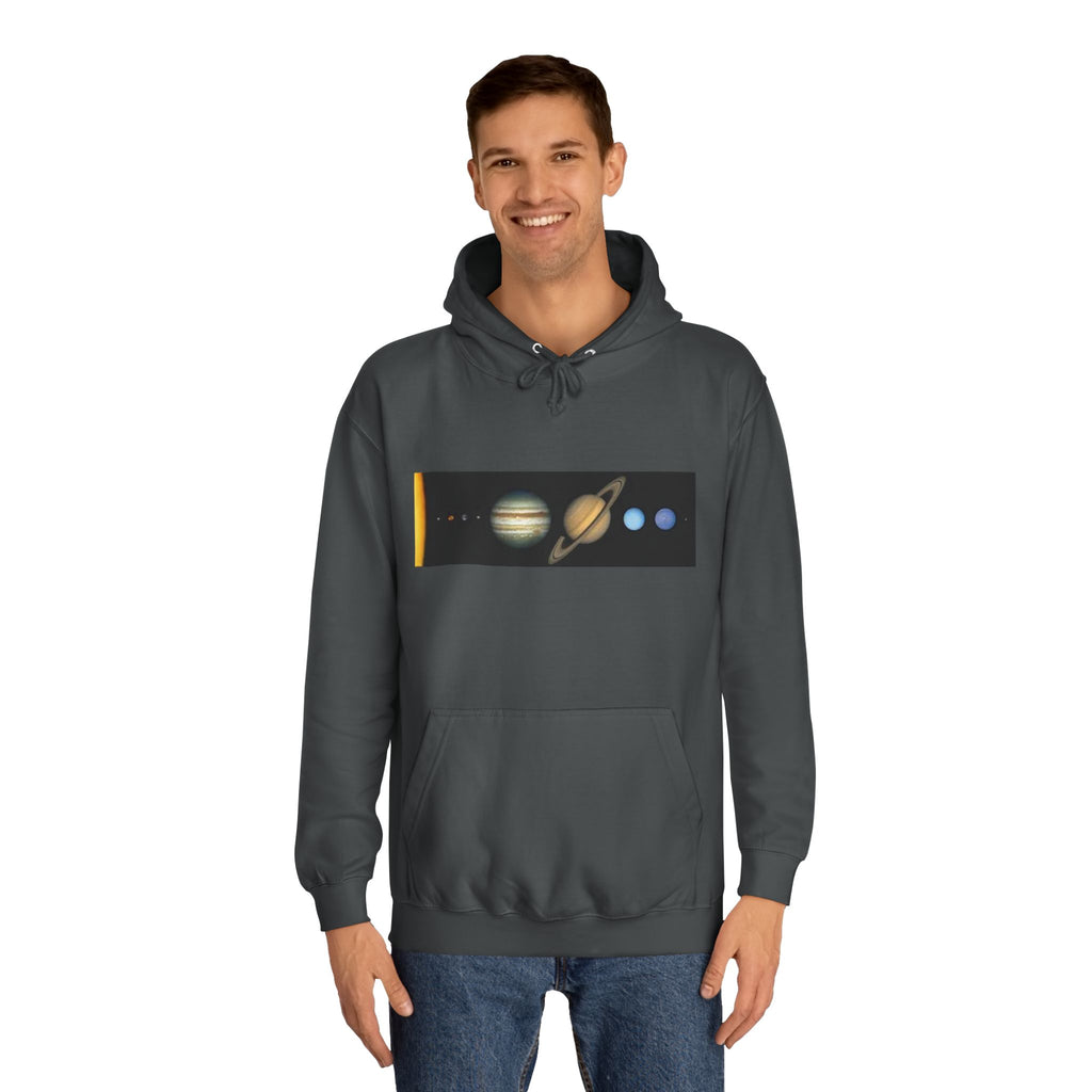 Solar System Planets Hoodie | Saturn Jupiter Earth Mars Nebula Design