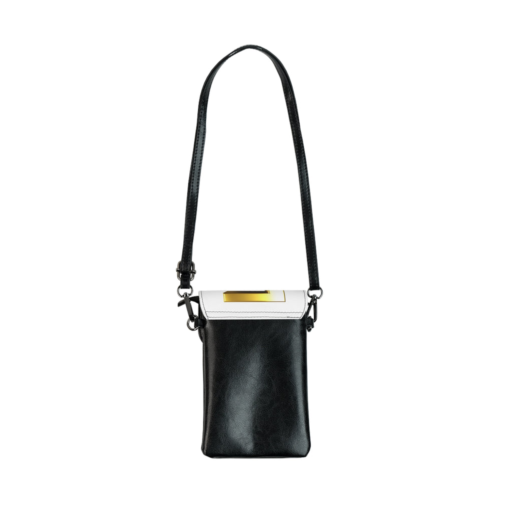 Gold Letter E Monogram Small Cell Phone Wallet | Crossbody Phone Bag