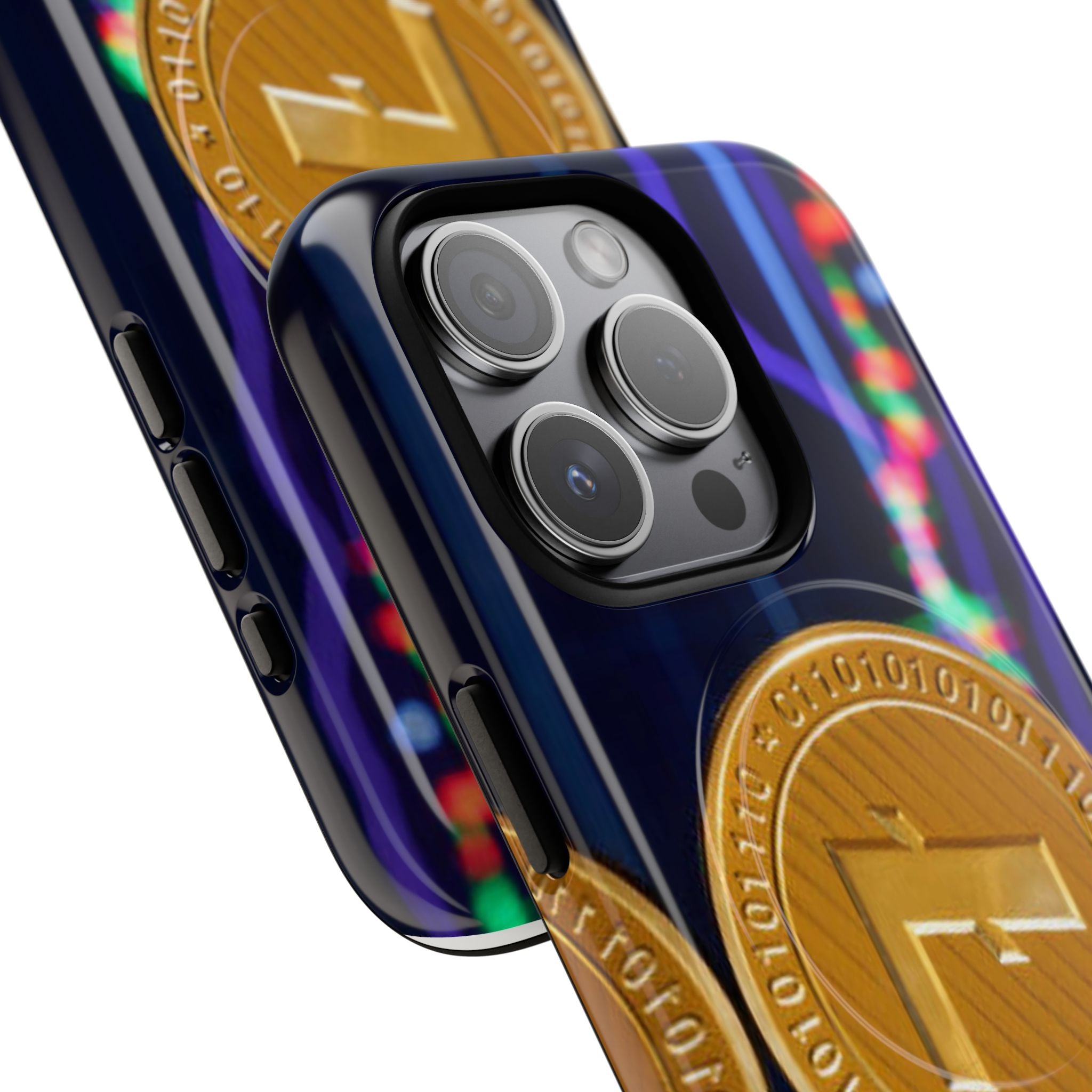 Litecoin Crypto Coin Phone Case | Tough Magnetic Case, Blockchain Design