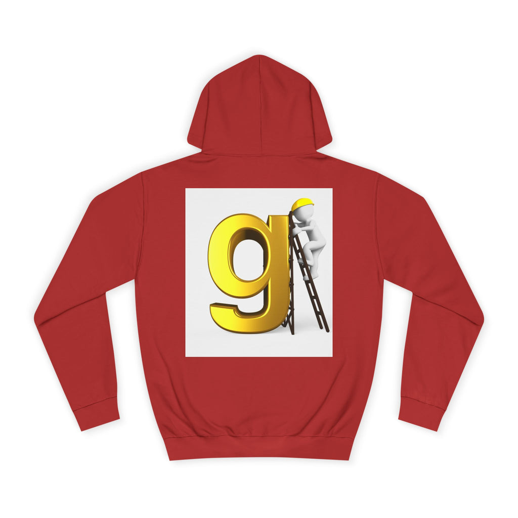 Gold Letter G with Painter Character Hoodie | Initial Monogram