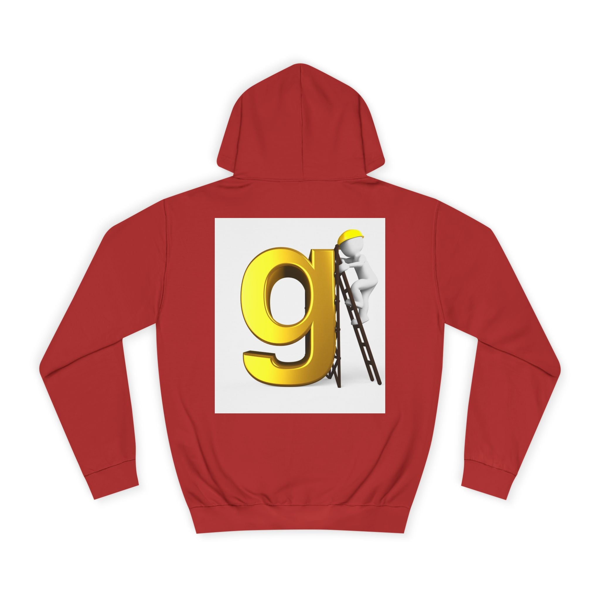 Gold Letter G with Painter Character Hoodie | Initial Monogram