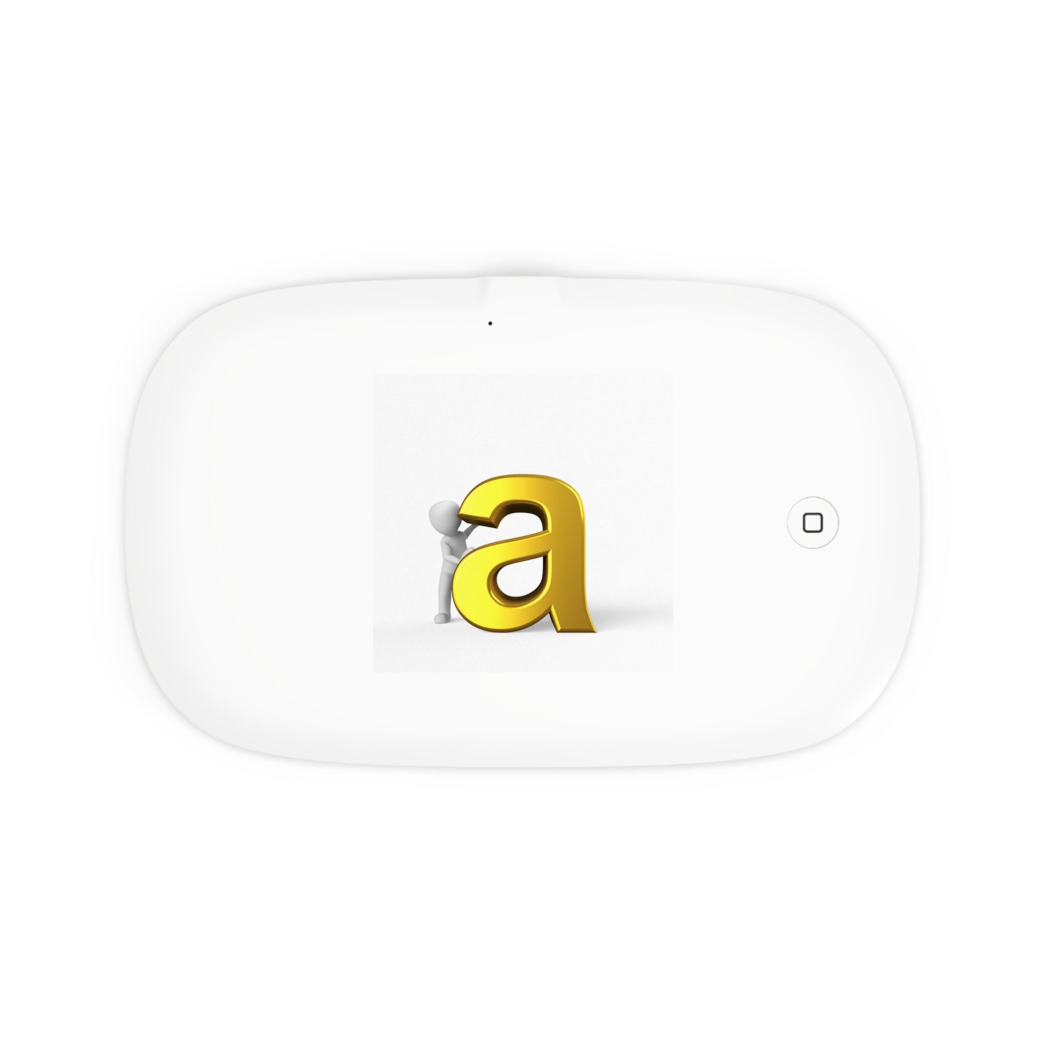 Gold Letter A design UV Phone Sanitizer and Wireless Charging Pad