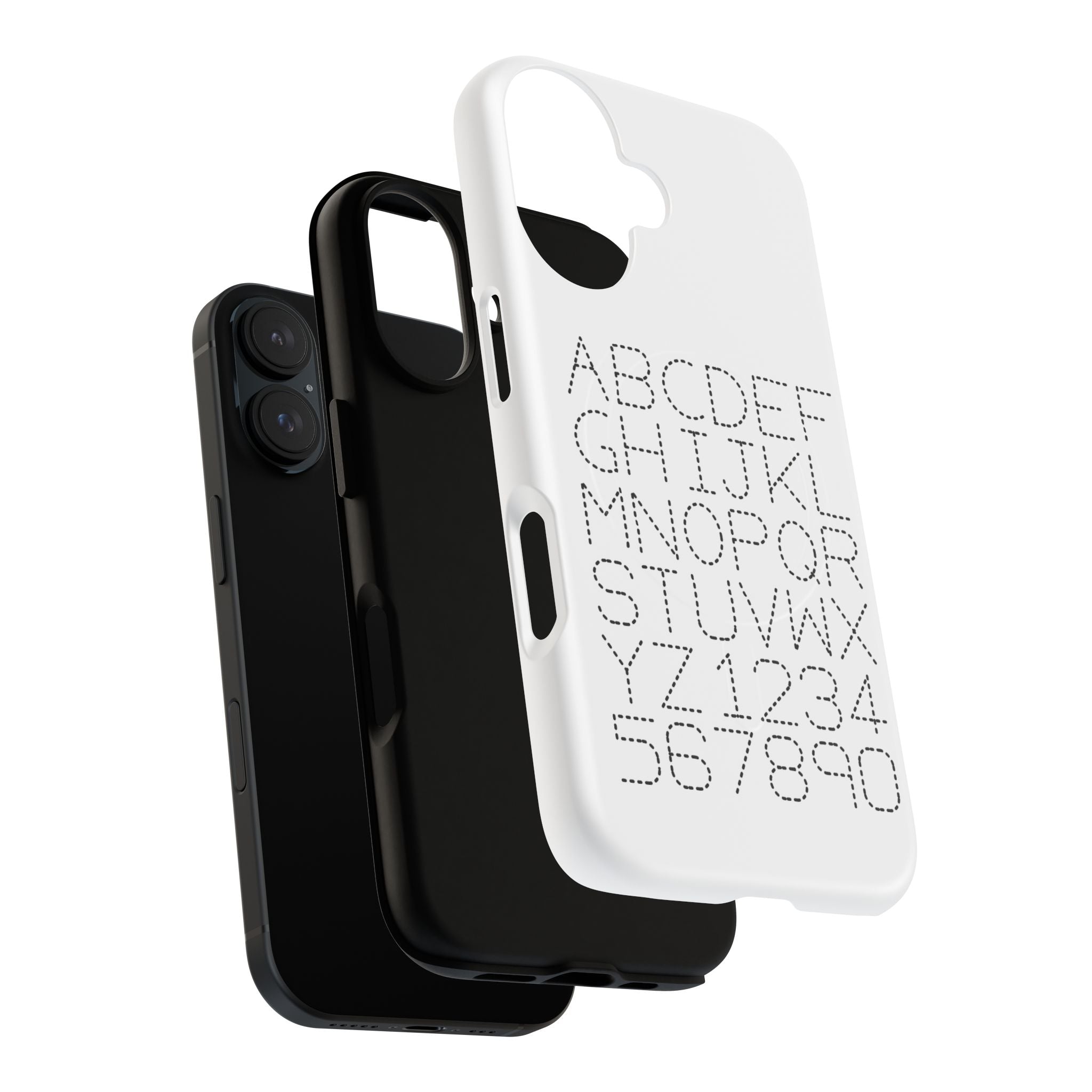 Dotted Alphabet Phone Case | Tough Magnetic Case
