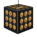 Cryptocurrency Coin Icons Light Cube Lamp | Bitcoin Ethereum Ripple Litecoin