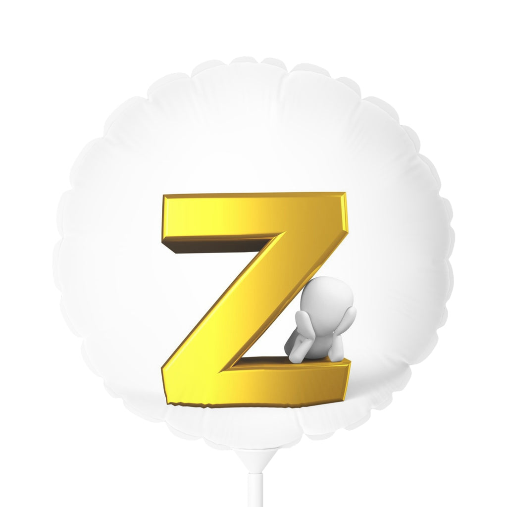 Gold Letter Z Balloon | Round 11" Foil Balloon