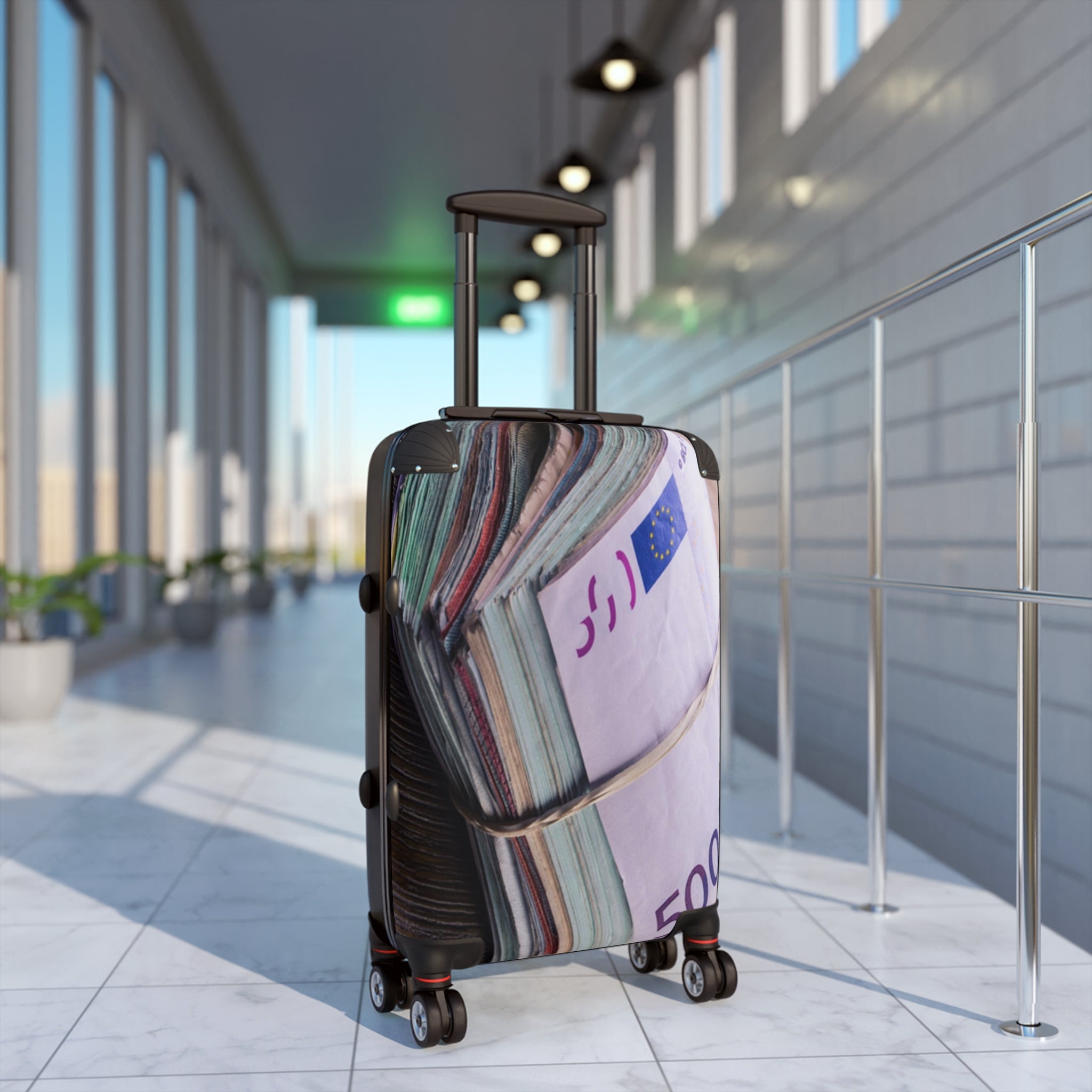 Stack of Euro Banknotes Suitcase