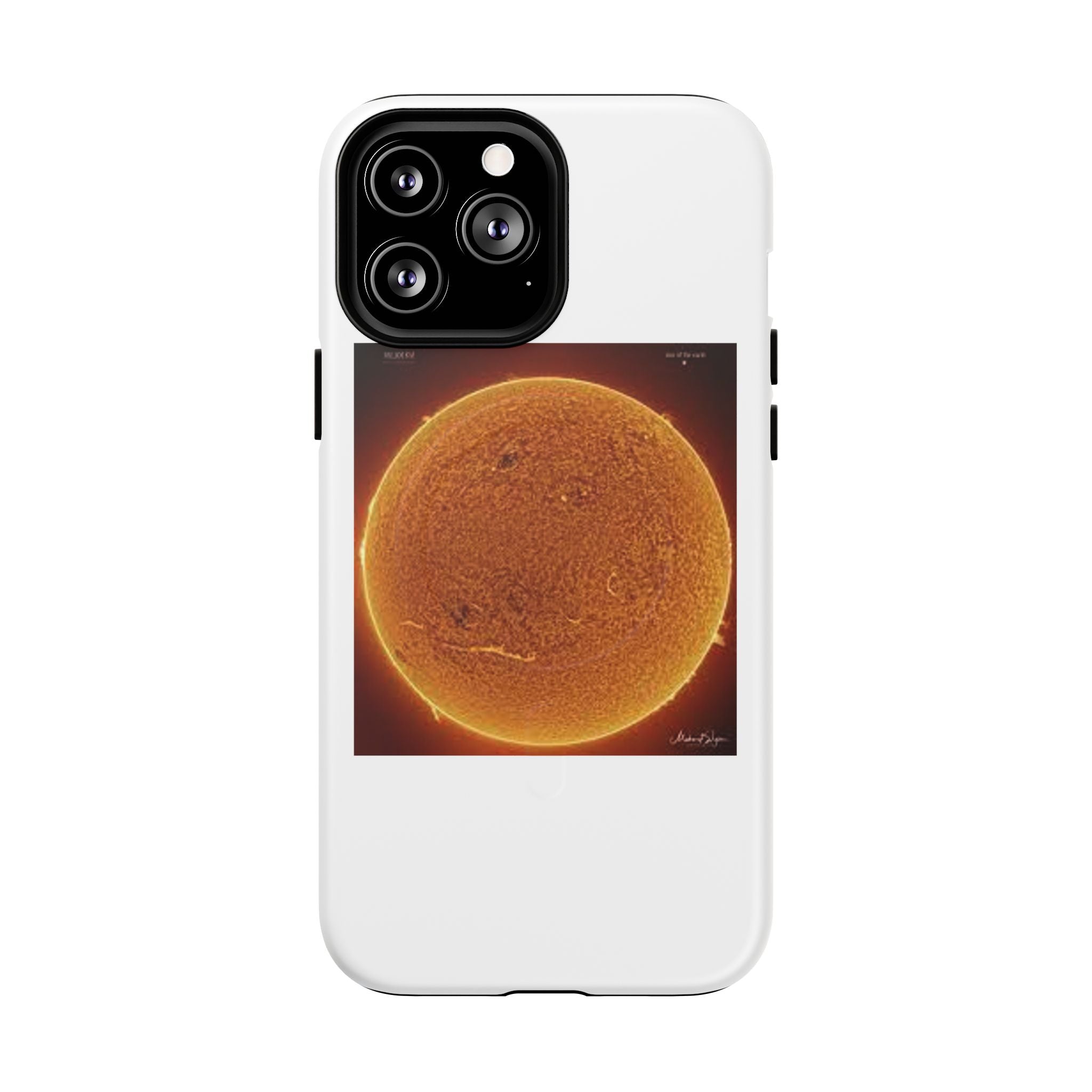 Coque de téléphone illustrée Disque Solaire | Coque magnétique résistante