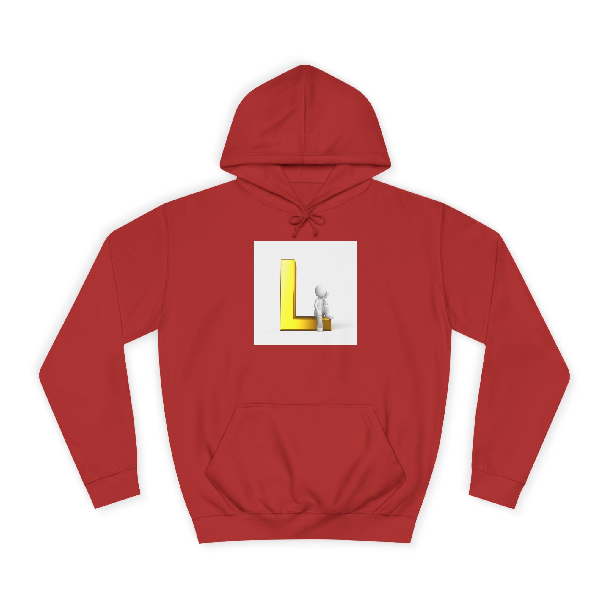Sweat à capuche lettre L en 3D avec figurine | Sweat initial L