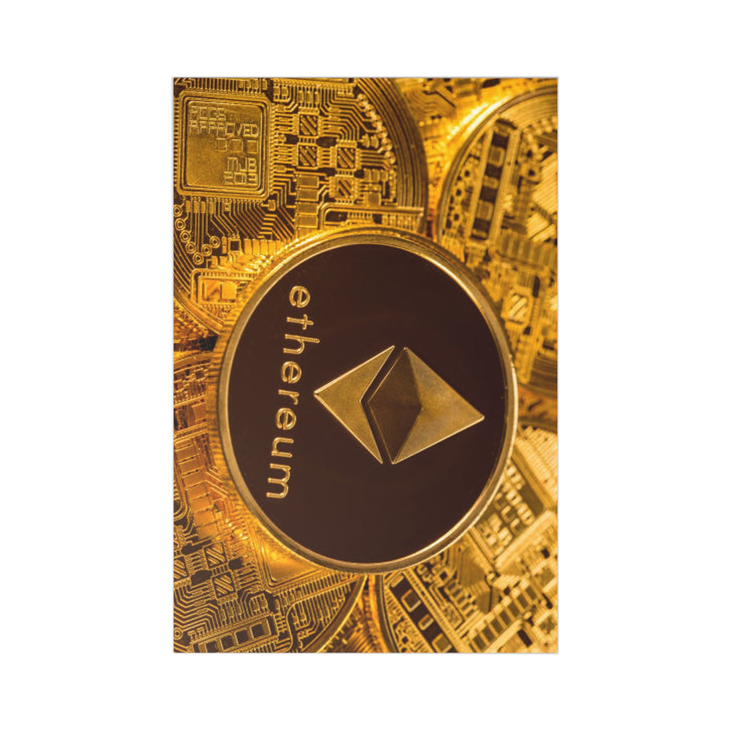 Ethereum Coin Postcards | Cryptocurrency Art Postcard Set (7 pcs)