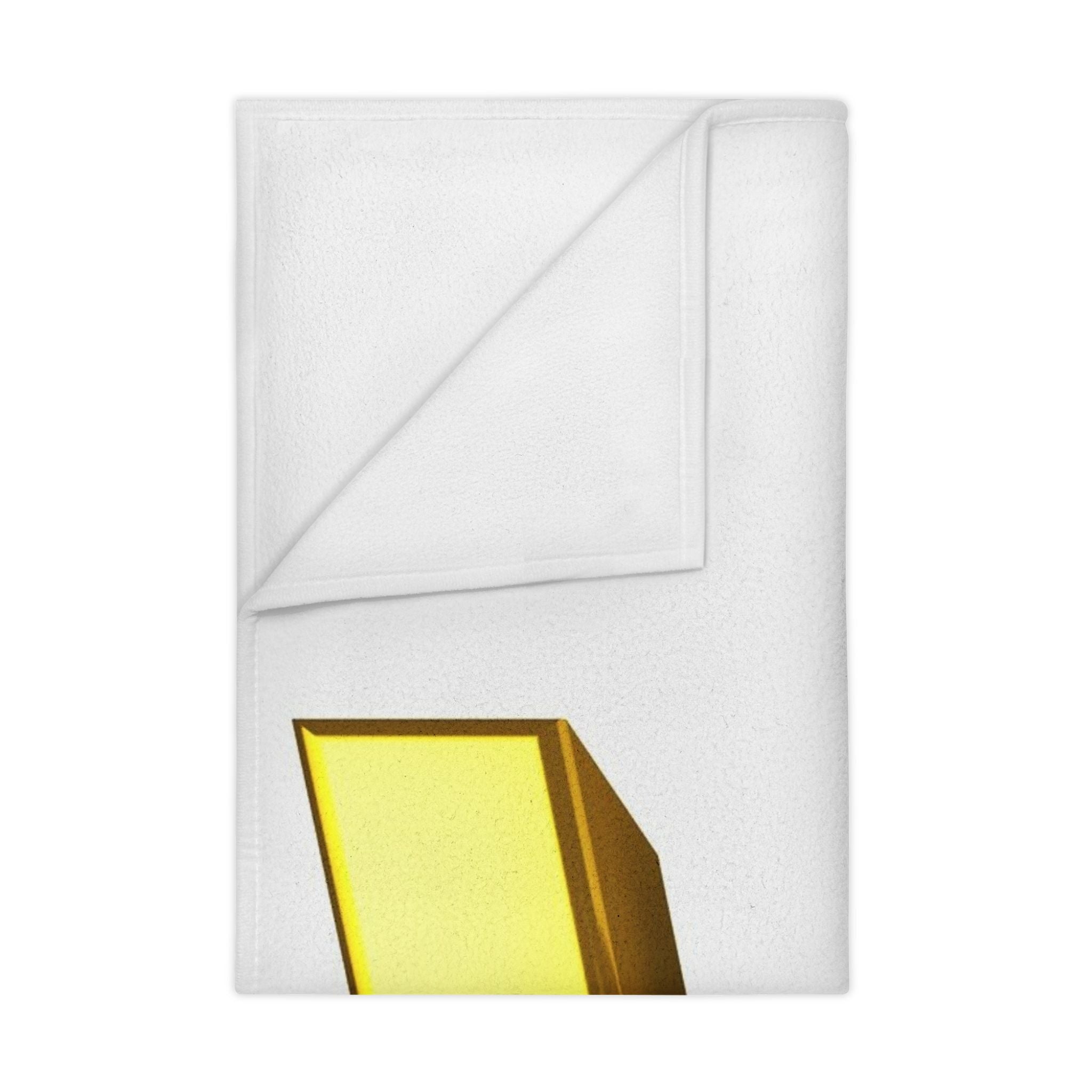 Gold Letter W with Baby Figure Toddler Blanket | Initial W Nursery Decor