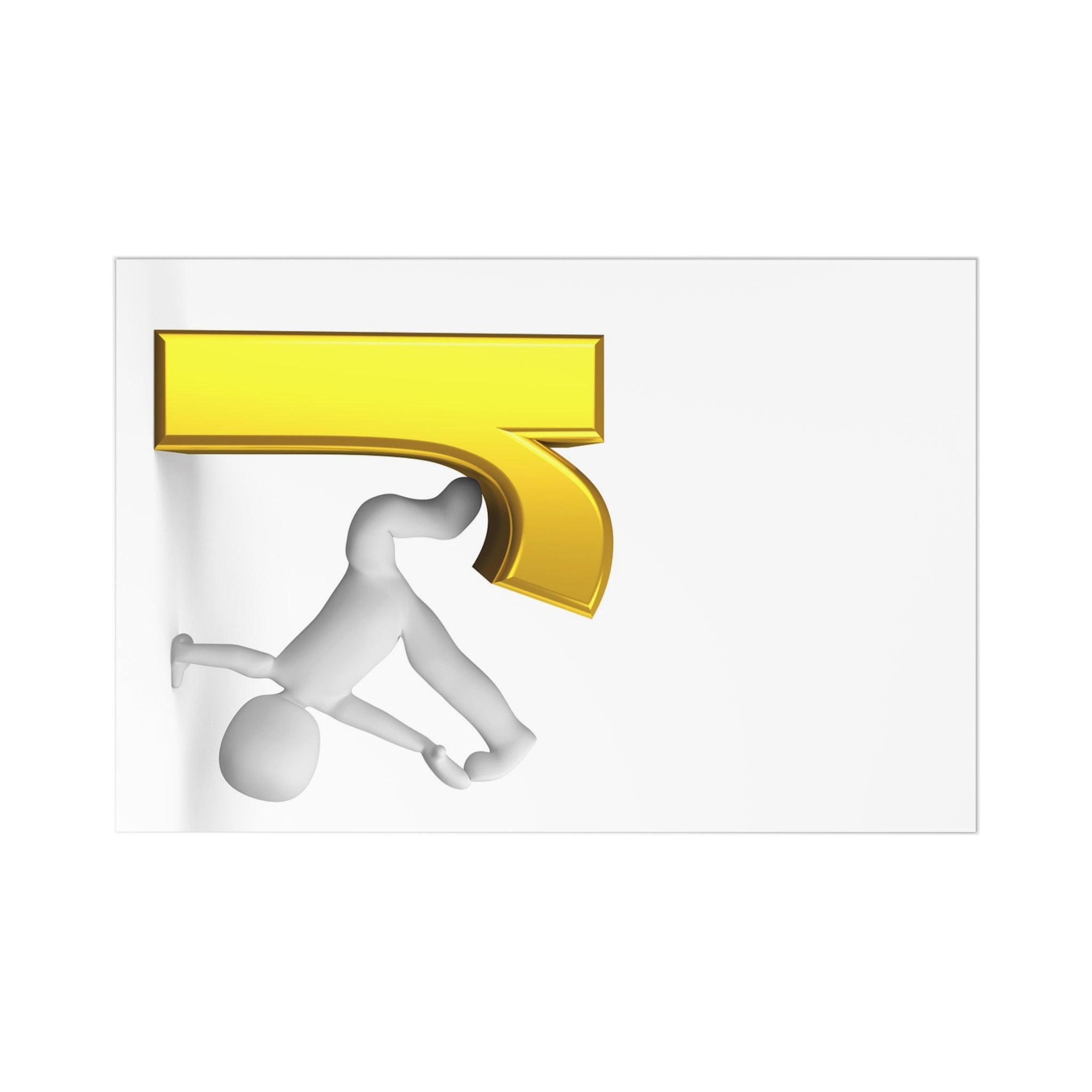 Golden Letter R Acrobat Postcards | 7 Pack