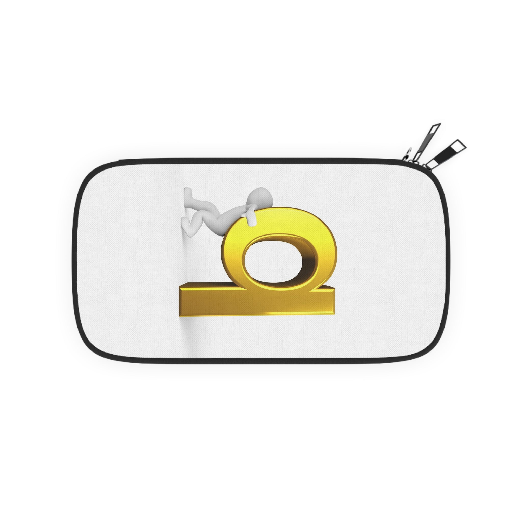 Golden Letter Q Passport Wallet | Travel Accessory
