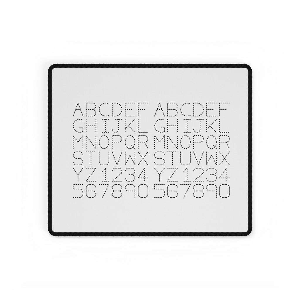 Dotted Alphabet & Numbers Desk Mat | Typing Practice Desk Mat