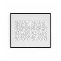 Dotted Alphabet & Numbers Desk Mat | Typing Practice Desk Mat