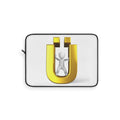 Gold Letter Ü with Figure Laptop Sleeve | Initial Case