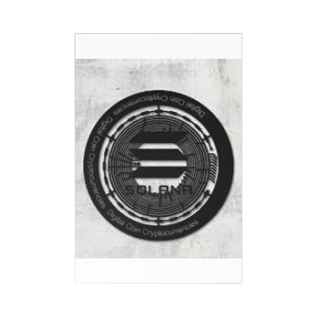 Solana Coin Logo Postcards | Cryptocurrency Art, 7 Pack