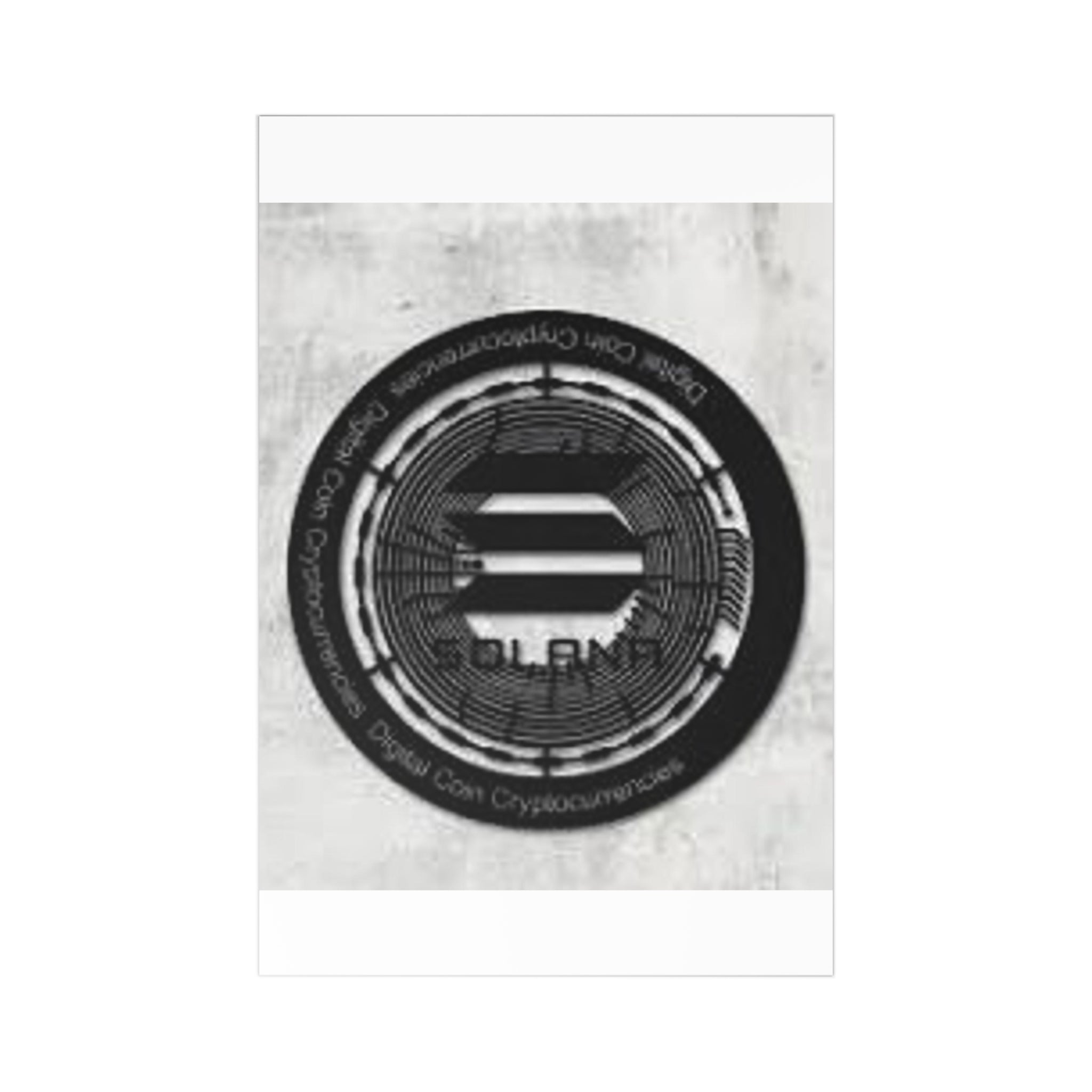 Solana Coin Logo Postcards | Cryptocurrency Art, 7 Pack