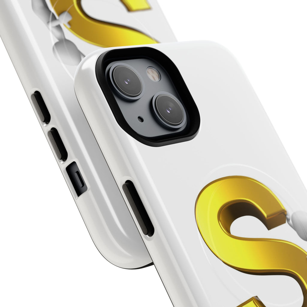 Gold Letter S Monogram Phone Case | Tough Magnetic Case