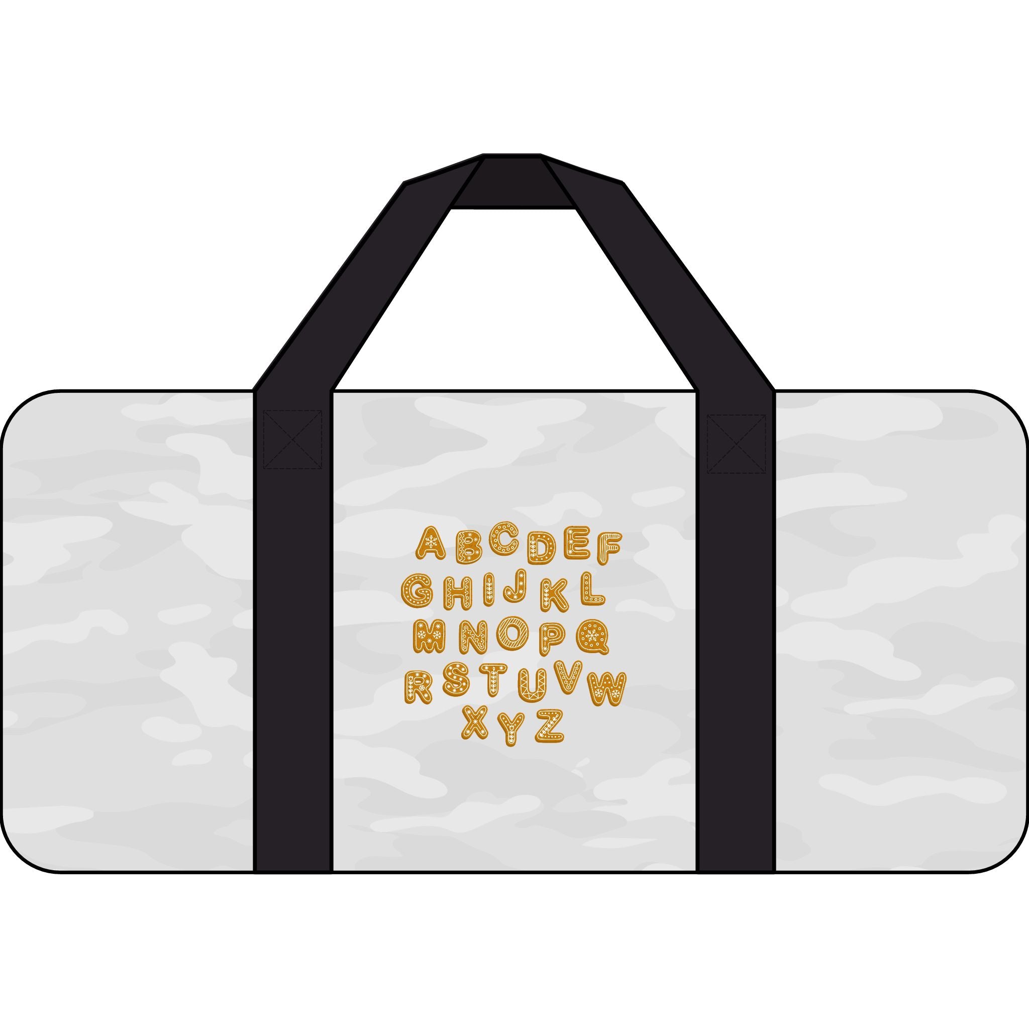 Sac de Voyage Tripper en Toile Damier Alphabet Cursif | Compatible Monogramme