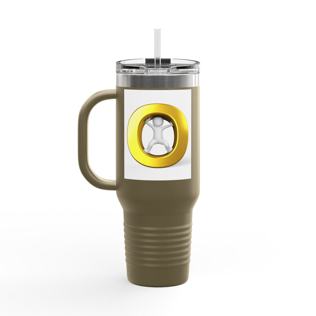 Gold Letter O Illustration 40oz Tumbler | Insulated Travel Mug