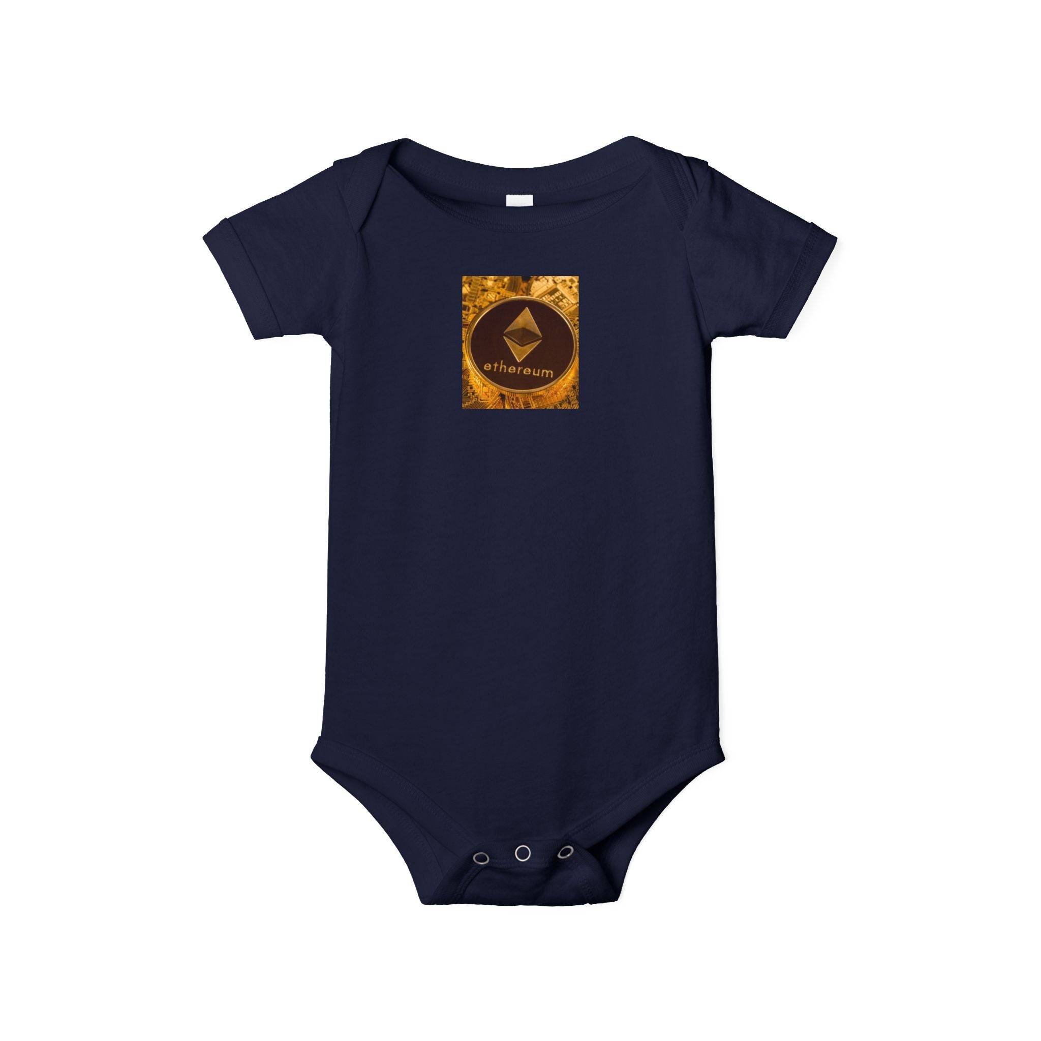 Grenouillère Bébé Logo Ethereum | Body Bébé Crypto