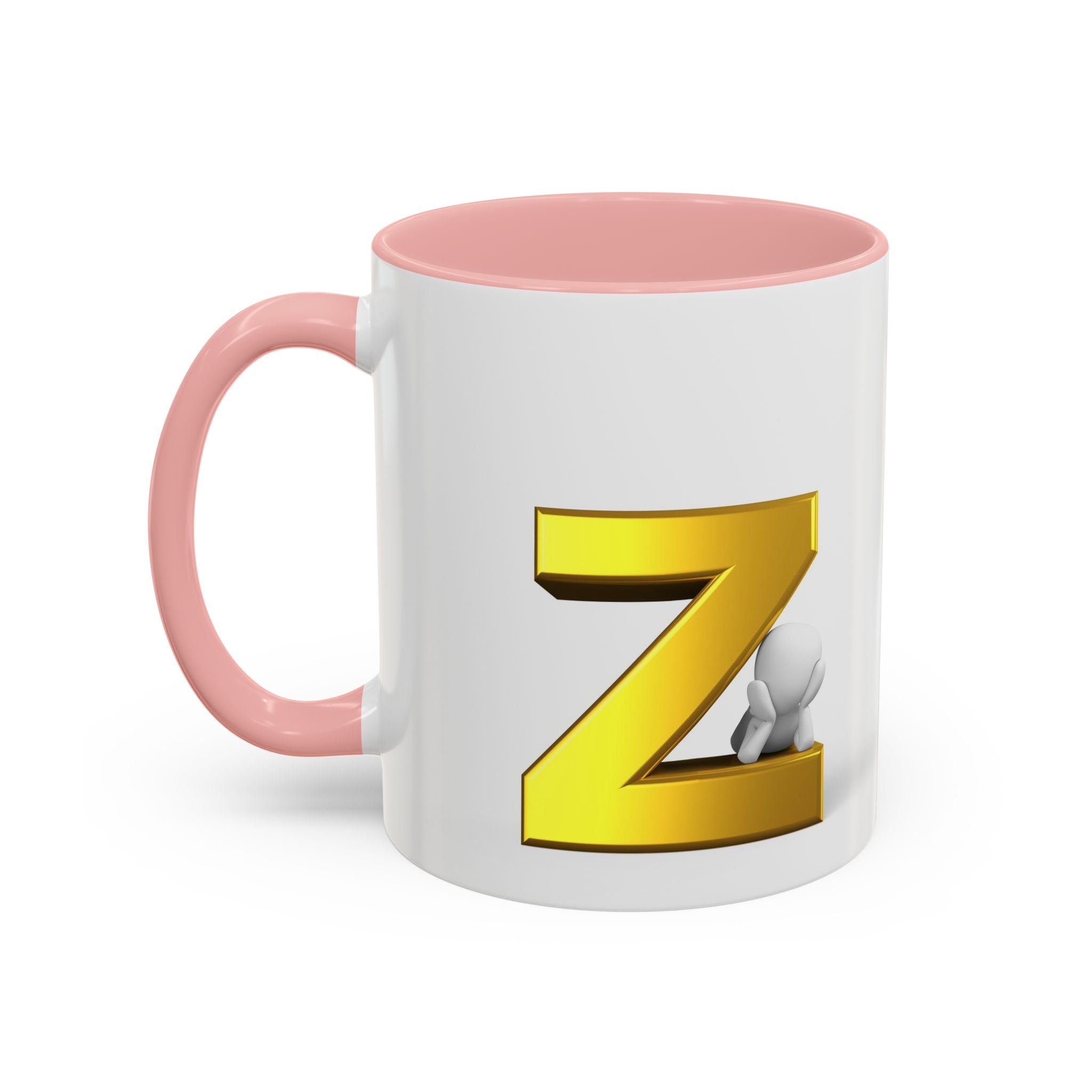 Gold Letter Z Initial Mug | Accent Coffee Mug 11oz or 15oz