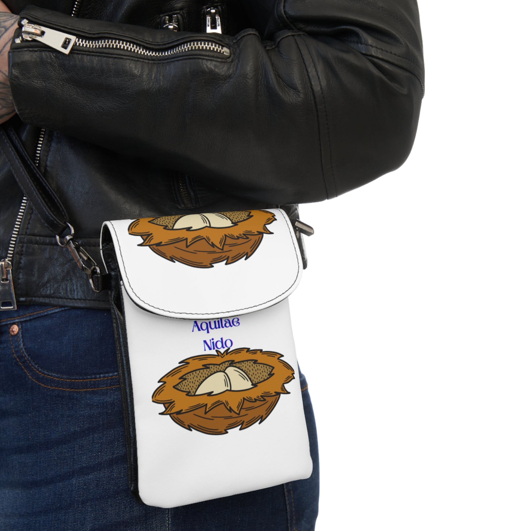 Nest Illustration Small Cell Phone Wallet | Bird Nest Design, Nature Accessory