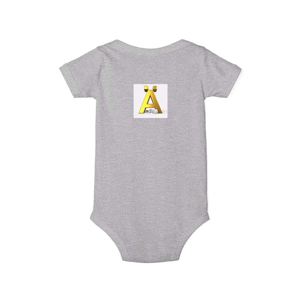 Yellow Letter Ä Baby Onesie | Infant Jersey One Piece