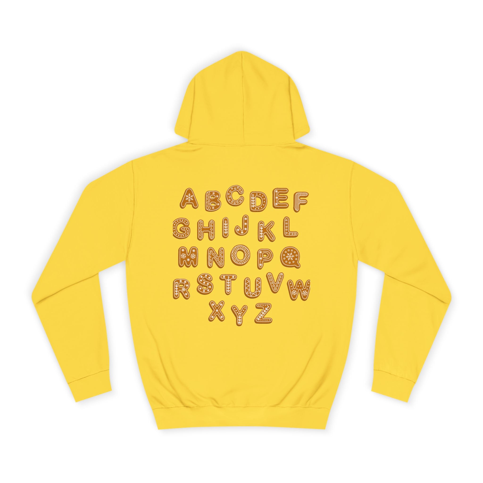 Cookie Alphabet Hoodie | Letters A to Z Cookie Font Sweatshirt