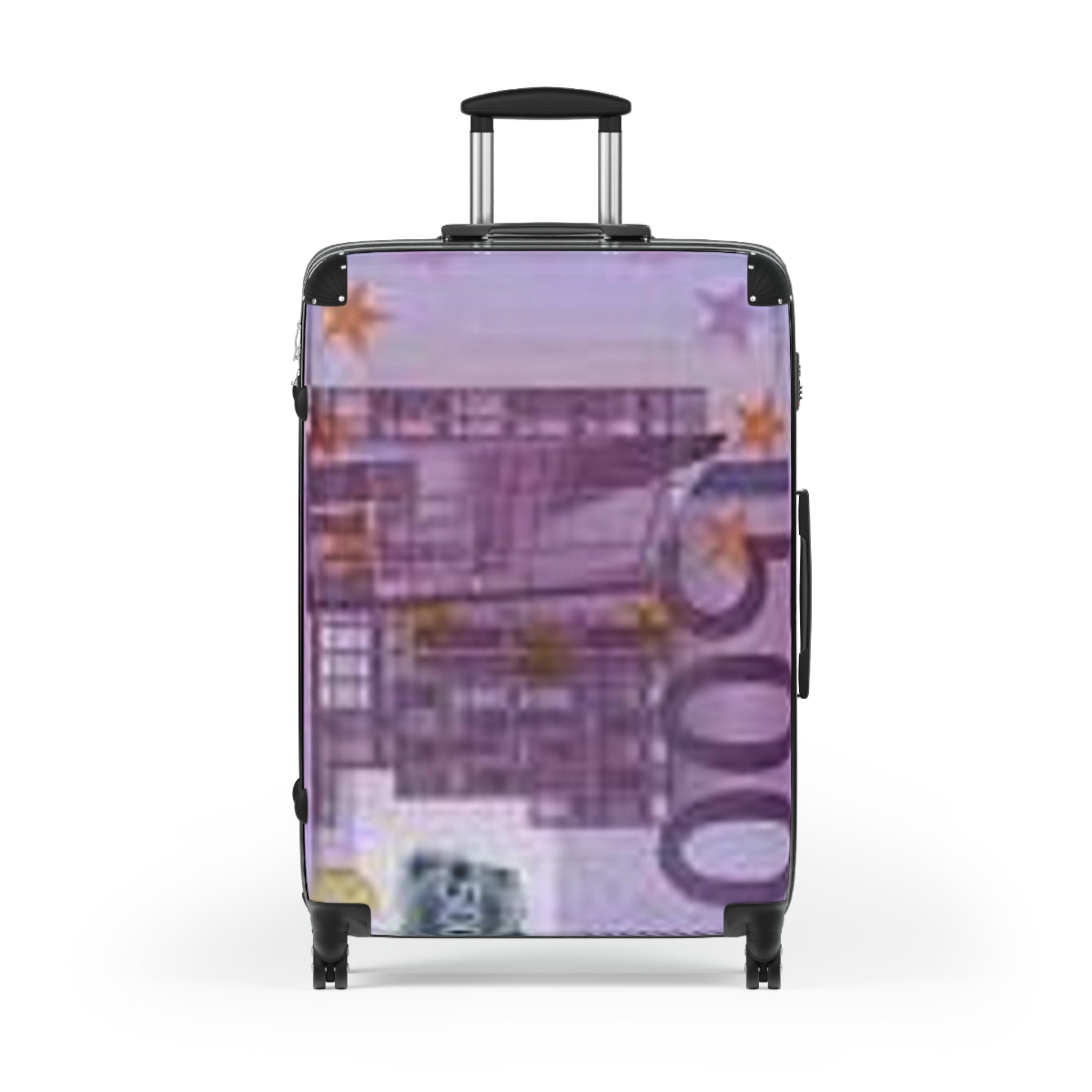 Valise Billets Euro | Bagage Imprimé Argent