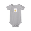 Yellow Lowercase e Baby Onesie | Infant Jersey One Piece