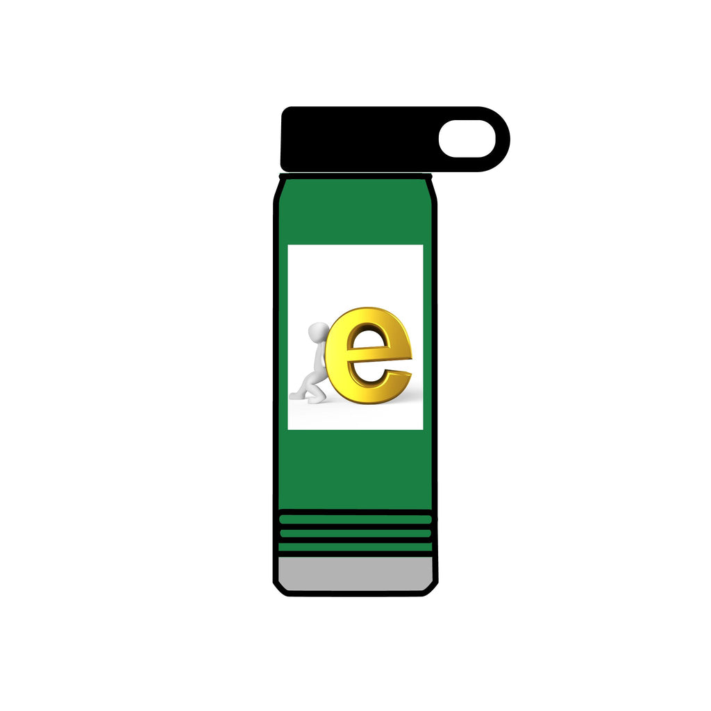 Yellow Letter E Character Water Bottle | 20oz