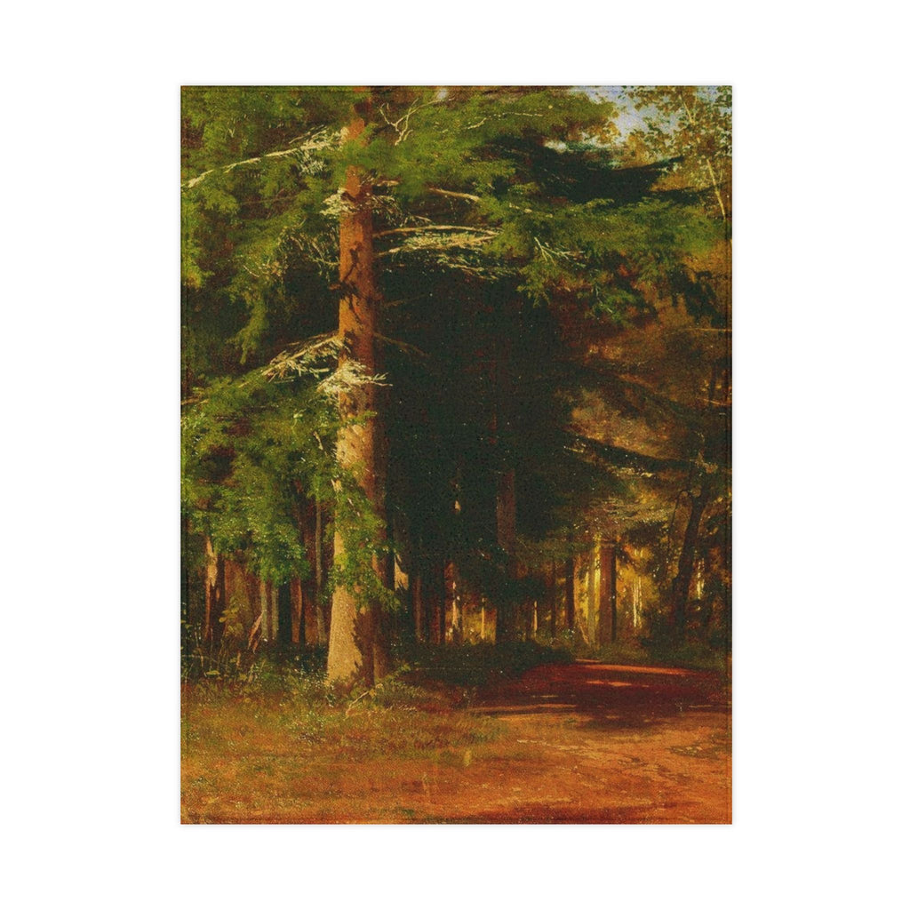Forest Path Painting Toddler Blanket | Woodland Trees, Nature Scene