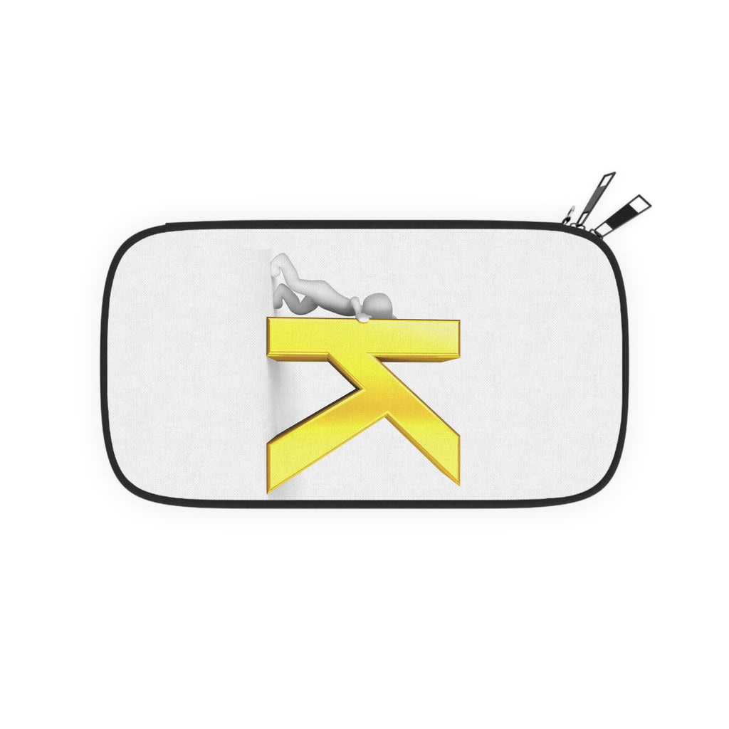 Golden Letter K Monogram Passport Wallet | Initial K Travel Organizer