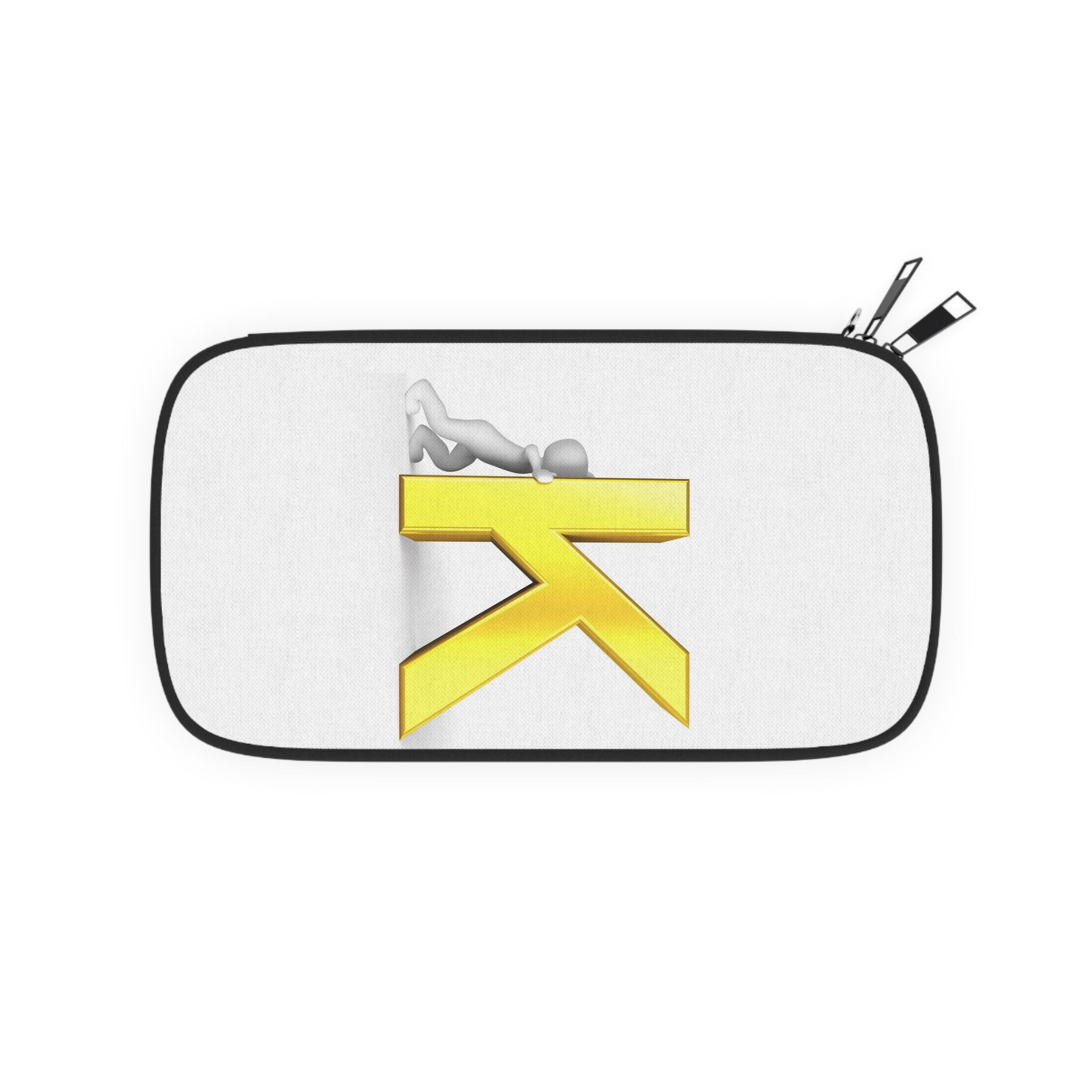 Golden Letter K Monogram Passport Wallet | Initial K Travel Organizer
