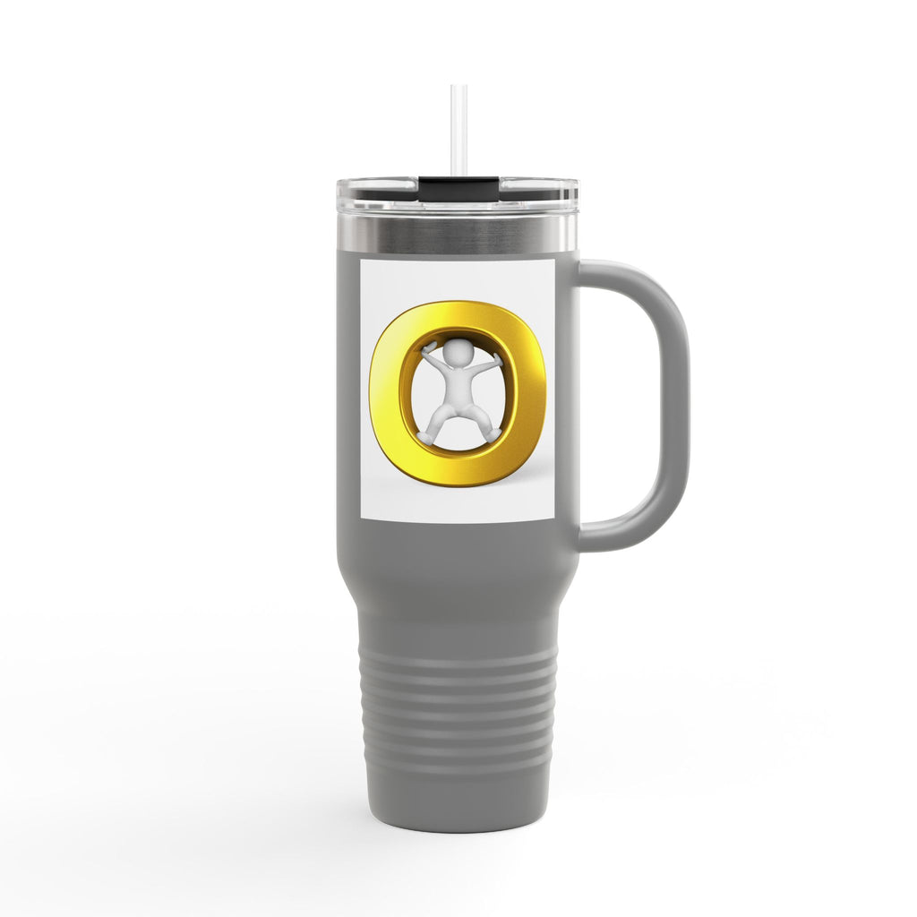 Gold Letter O Illustration 40oz Tumbler | Insulated Travel Mug