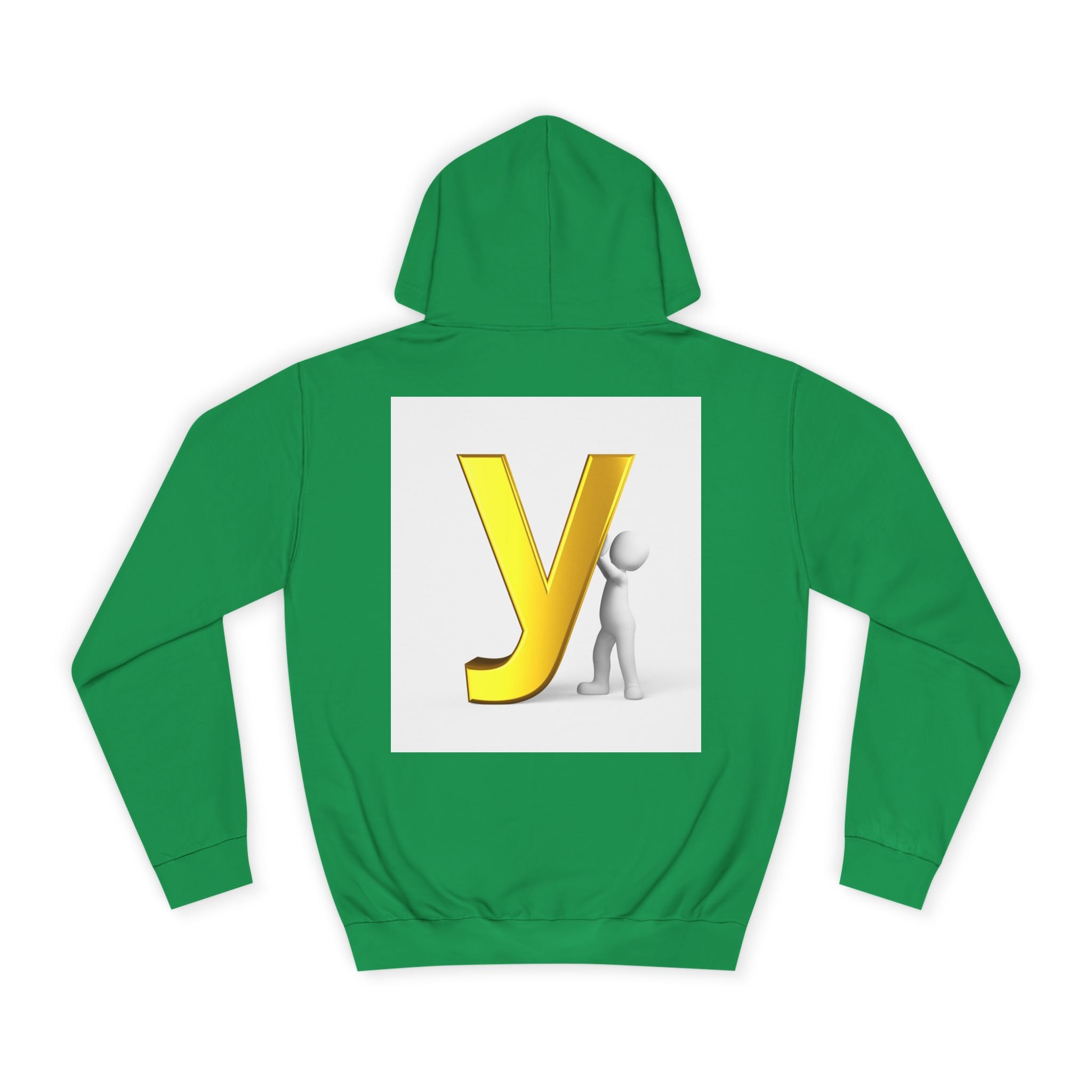 Yellow 3D Letter Y hoodie | Letterman Monogram Initial Sweatshirt