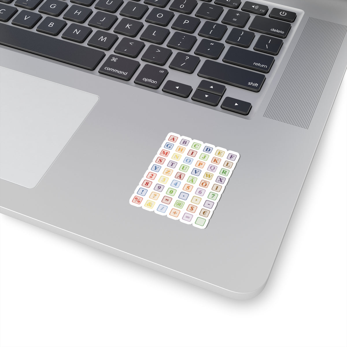 Colorful Alphabet Keyboard Keystickers Kiss-Cut Stickers | Letter Number Symbol Decal Sheet
