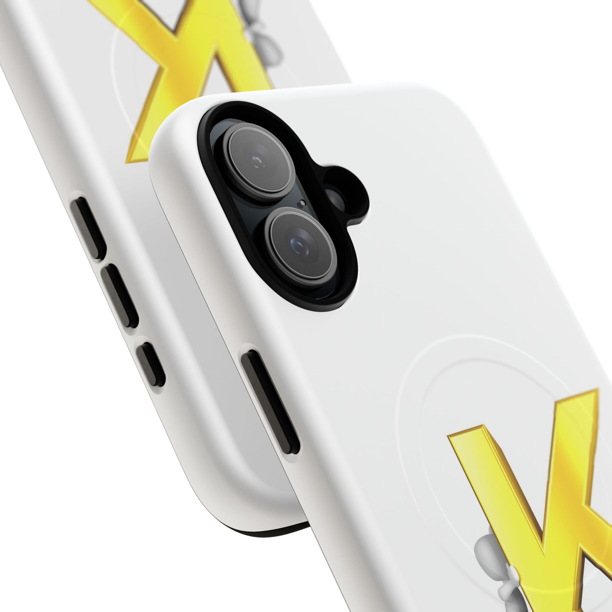 Yellow K Letter Phone Case | Tough Magnetic Case, Monogram Initial K
