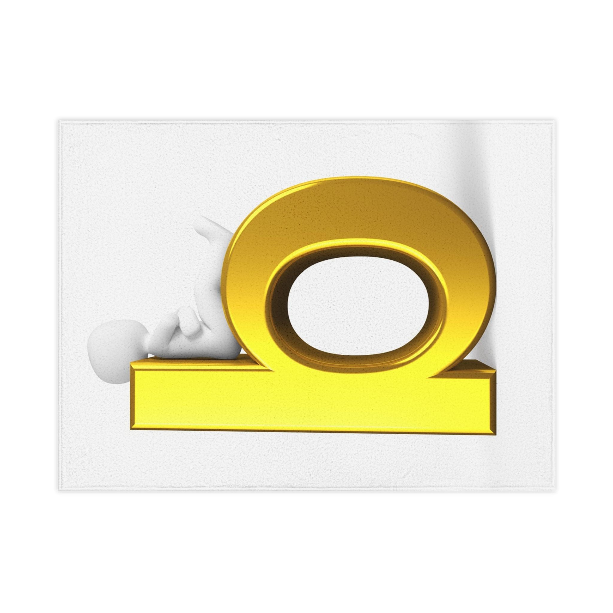 Gold Letter B Alphabet Toddler Blanket | Plush Baby Initial Decor