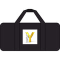 Gold Letter Y Graphic Tripper Duffel Bag | Checker or Camo Strap