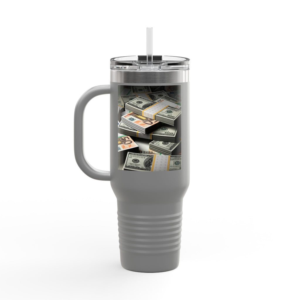 Stacked Cash Money design Insulated Travel Mug | 40oz