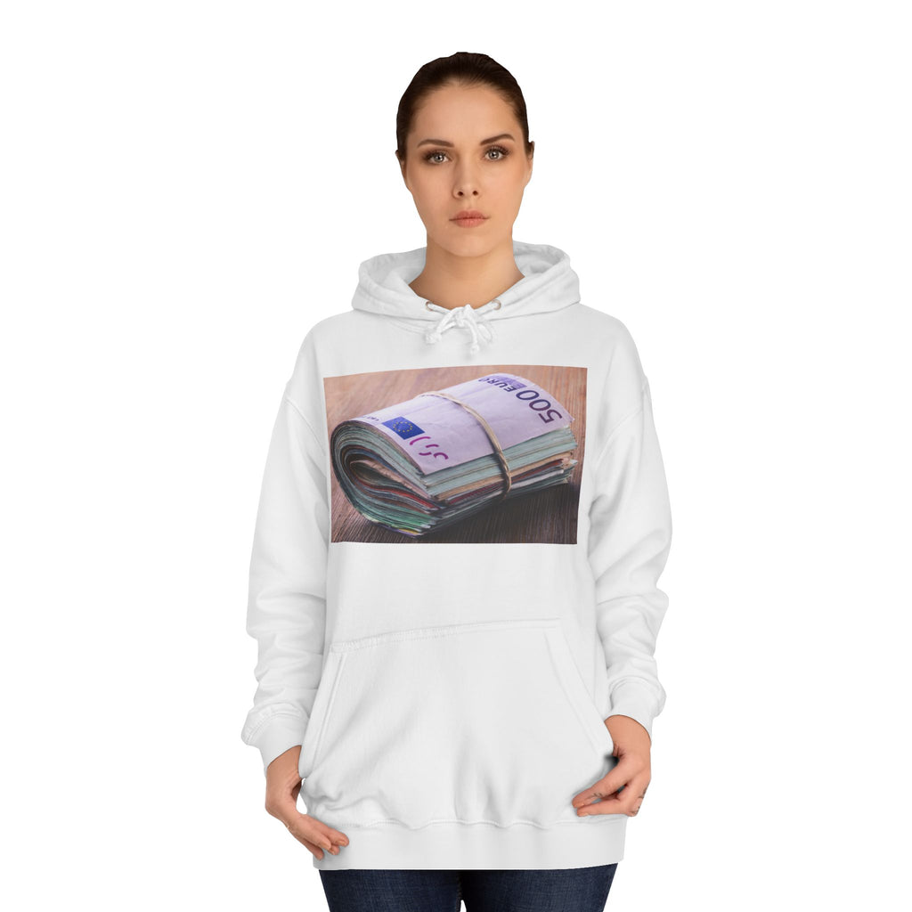 Rolled Currency Stack Hoodie | Money Print, Cash Bundle