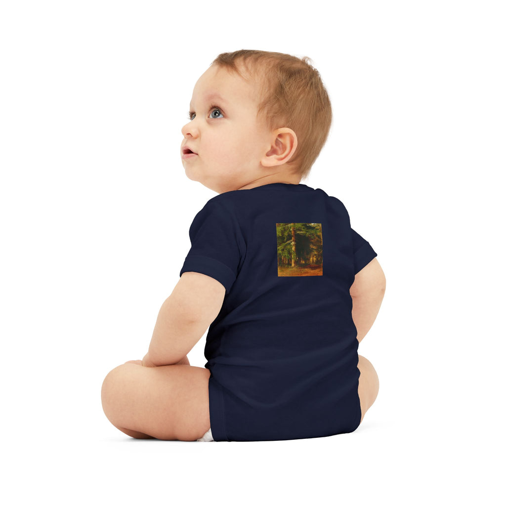 Woodland Forest Illustration Infant Onesie | Baby Bodysuit