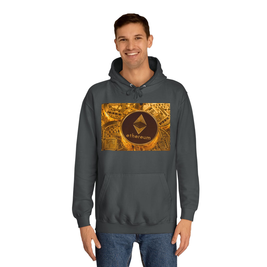 Ethereum Coin Hoodie | Crypto Logo Sweatshirt, Blockchain Design